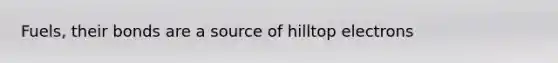 Fuels, their bonds are a source of hilltop electrons