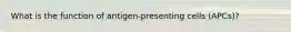 What is the function of antigen-presenting cells (APCs)?