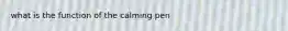 what is the function of the calming pen