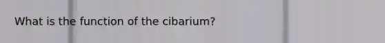 What is the function of the cibarium?