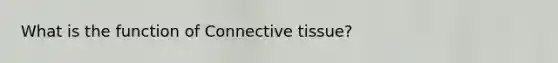 What is the function of <a href='https://www.questionai.com/knowledge/kYDr0DHyc8-connective-tissue' class='anchor-knowledge'>connective tissue</a>?