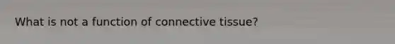 What is not a function of connective tissue?