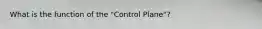 What is the function of the "Control Plane"?