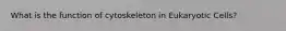What is the function of cytoskeleton in Eukaryotic Cells?