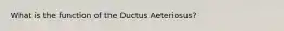 What is the function of the Ductus Aeteriosus?