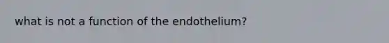 what is not a function of the endothelium?