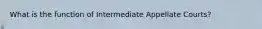 What is the function of Intermediate Appellate Courts?