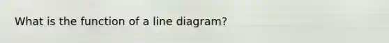 What is the function of a line diagram?