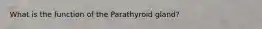 What is the function of the Parathyroid gland?