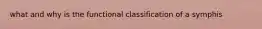 what and why is the functional classification of a symphis