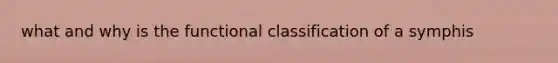 what and why is the functional classification of a symphis