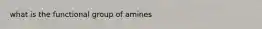 what is the functional group of amines