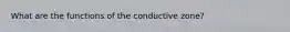 What are the functions of the conductive zone?