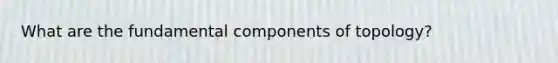 What are the fundamental components of topology?