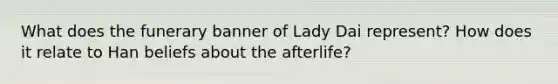 What does the funerary banner of Lady Dai represent? How does it relate to Han beliefs about the afterlife?