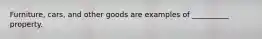 Furniture, cars, and other goods are examples of __________ property.