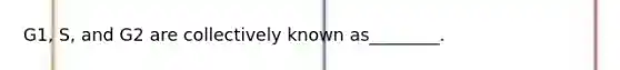 G1, S, and G2 are collectively known as________.