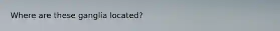 Where are these ganglia located?