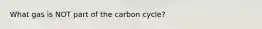 What gas is NOT part of the carbon cycle?