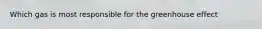 Which gas is most responsible for the greenhouse effect