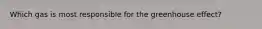 Which gas is most responsible for the greenhouse effect?