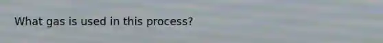 What gas is used in this process?