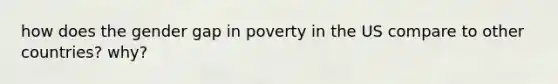 how does the gender gap in poverty in the US compare to other countries? why?