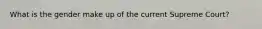 What is the gender make up of the current Supreme Court?