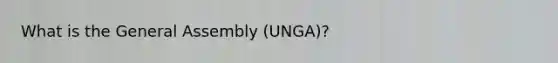 What is the General Assembly (UNGA)?