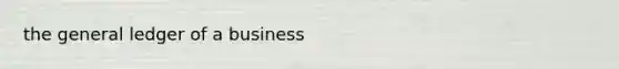 the general ledger of a business