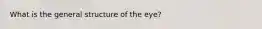 What is the general structure of the eye?