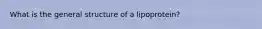 What is the general structure of a lipoprotein?