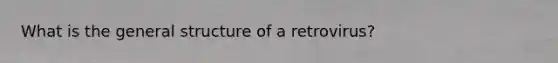 What is the general structure of a retrovirus?