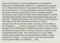 Genes, Environment, and the Development of Intelligence: Programs for Helping Poor Children In a comprehensive analysis of 11 of the most prominent early-intervention programs-all of which focused on 2- to 5-year-old African American children from low-income families-researchers found a consistent pattern: Fortunately, other effects of these experimental programs aimed at helping preschoolers from low-income backgrounds are more enduring - Program participants are more likely to later graduate from high school than preschoolers from low-income backgrounds who do not participate, and they are less likely to be assigned to __ __ classes, held back in school, or be arrested by age 18 This combination of findings may seem puzzling: if the intervention programs did not result in lasting increases in IQ or achievement test scores, why would they have led to fewer children being assigned to special-education classes or being held back in school? - A likely reason is that the interventions had long-term effects on children's __ and __