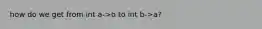 how do we get from int a->b to int b->a?