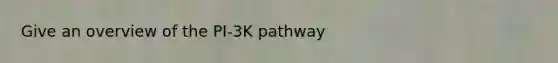 Give an overview of the PI-3K pathway