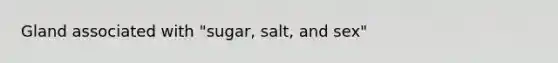 Gland associated with "sugar, salt, and sex"