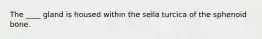 The ____ gland is housed within the sella turcica of the sphenoid bone.