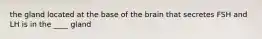 the gland located at the base of the brain that secretes FSH and LH is in the ____ gland