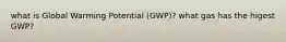 what is Global Warming Potential (GWP)? what gas has the higest GWP?