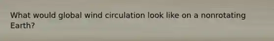 What would global wind circulation look like on a nonrotating Earth?