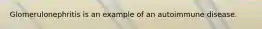 Glomerulonephritis is an example of an autoimmune disease.