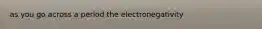 as you go across a period the electronegativity