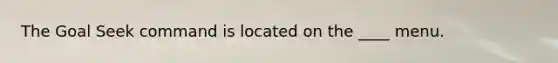 The Goal Seek command is located on the ____ menu.