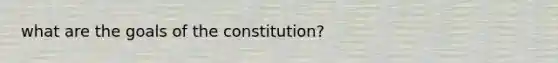 what are the goals of the constitution?