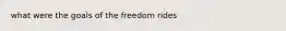 what were the goals of the freedom rides