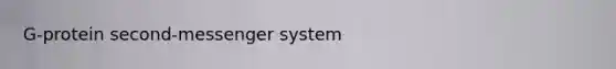 G-protein second-messenger system