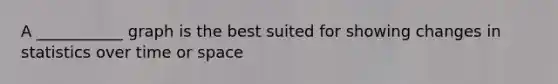 A ___________ graph is the best suited for showing changes in statistics over time or space