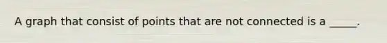 A graph that consist of points that are not connected is a _____.
