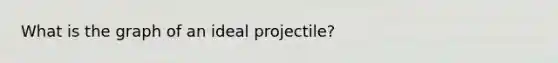 What is the graph of an ideal projectile?